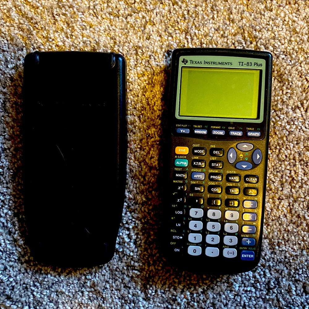 TI-83 plus scientific calculator.  Like new condition.  Clean.  New batteries.